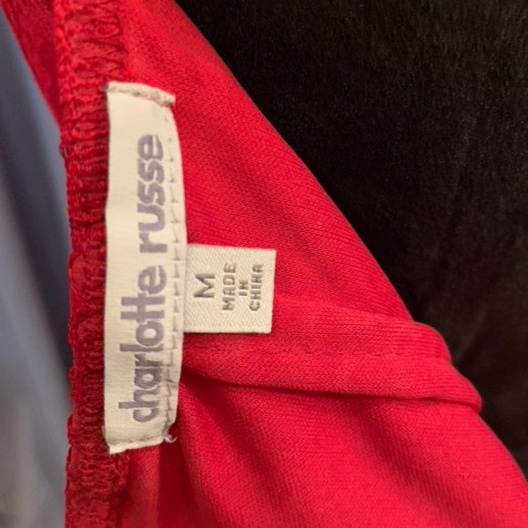 GLAMOROUS and Stunning Charlotte Russe Red Lace Cocktail Dress - Picture 6 of 6